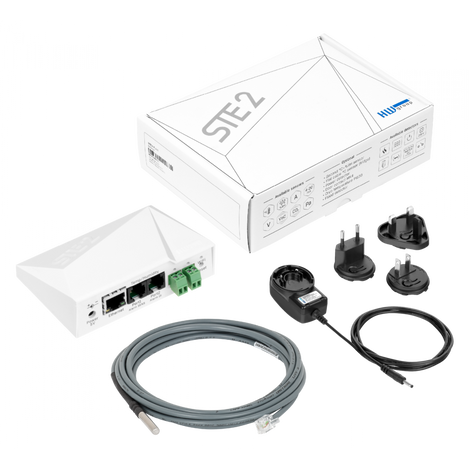 STE2 PLUS kits come with power supply and temperature sensor(s).