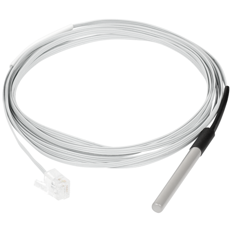 The Temp-1Wire-Flat cable temperature sensor  has stainless steel IP67 rated temperature probe, flat cable is excellent to route under door seals.