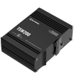 TSW200 industrial Ethernet switch with 2 SFP ports  and 8 Gigabit Ethernet ports that support Power-over-Ethernet .