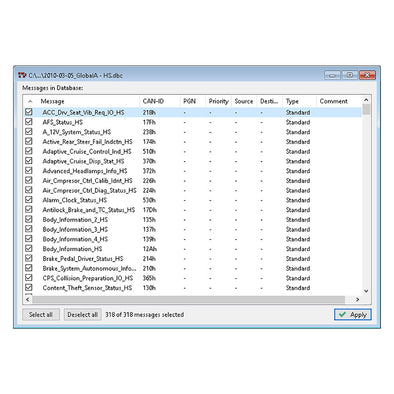 CANdb Import Add-in for PCAN Explorer 6