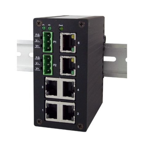 ATOP EH2306 - 6-port Fast-Ethernet DIN-Rail Unmanaged Switch