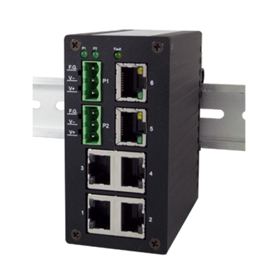 ATOP EH2306 - 6-port Fast-Ethernet DIN-Rail Switch