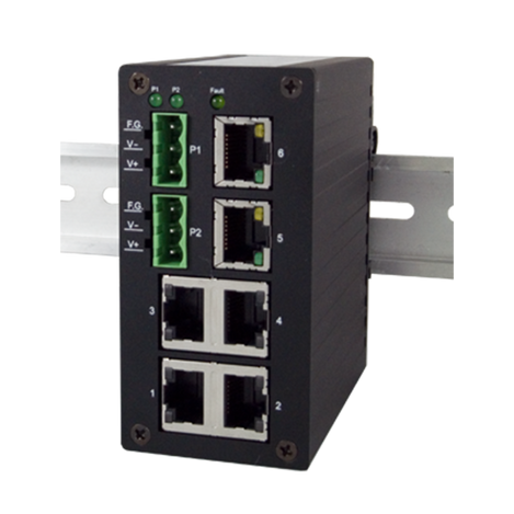 ATOP EH2306 - 6-port Fast-Ethernet DIN-Rail Switch