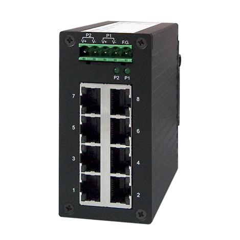 ATOP EHG2308 - 8-port Gigabit DIN-Rail Unmanaged Ethernet Switch