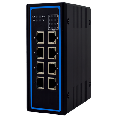 ATOP EHG6408 - Industrial 8-port Unmanaged Gigabit Switch (PoE optional)