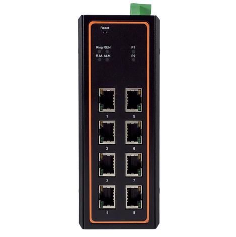 ATOP EHG7508 - 8-Port Industrial Managed Gigabit Switches, Profinet certified