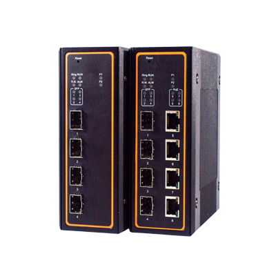 ATOP EHG7504 - 4 Port Industrial Managed Gigabit PoE Switch, PROFINET Certified, DIN-Rail Mount
