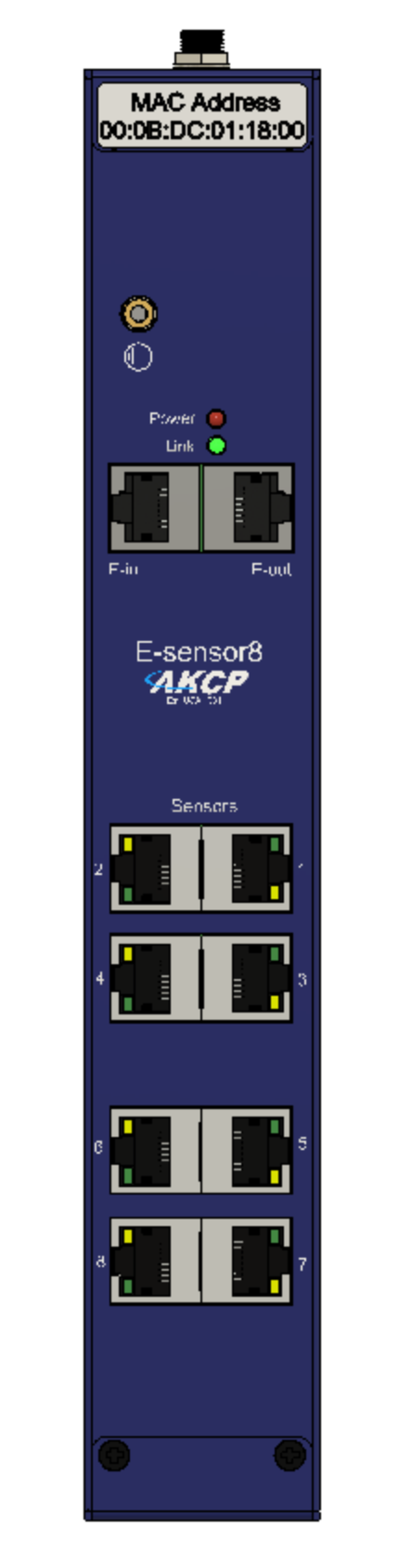 E-sensor8 - 8 Port Sensor Expansion Unit