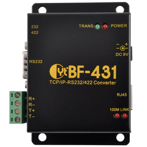 Industrial Serial RS232 / 422 to Ethernet Converter