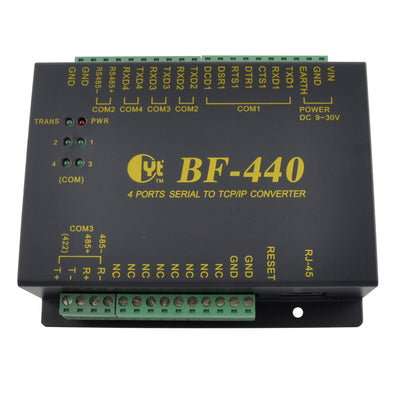 Ethernet TCP/IP controller, 4 Serial Ports- RS232/RS422/RS485- BF-440