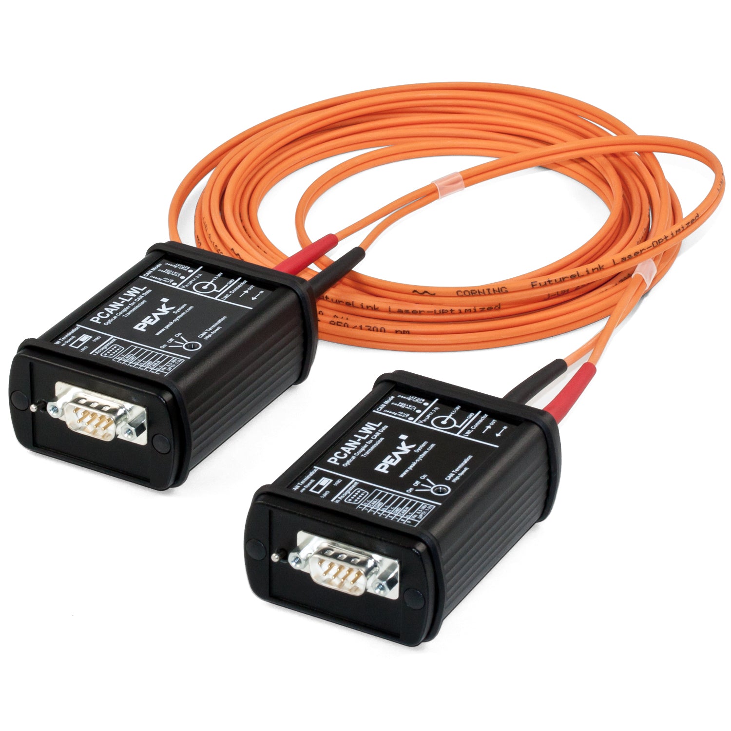 PCAN-LWL - CAN Fiber Optic Connection - No Power Supply - 5 Meters ...