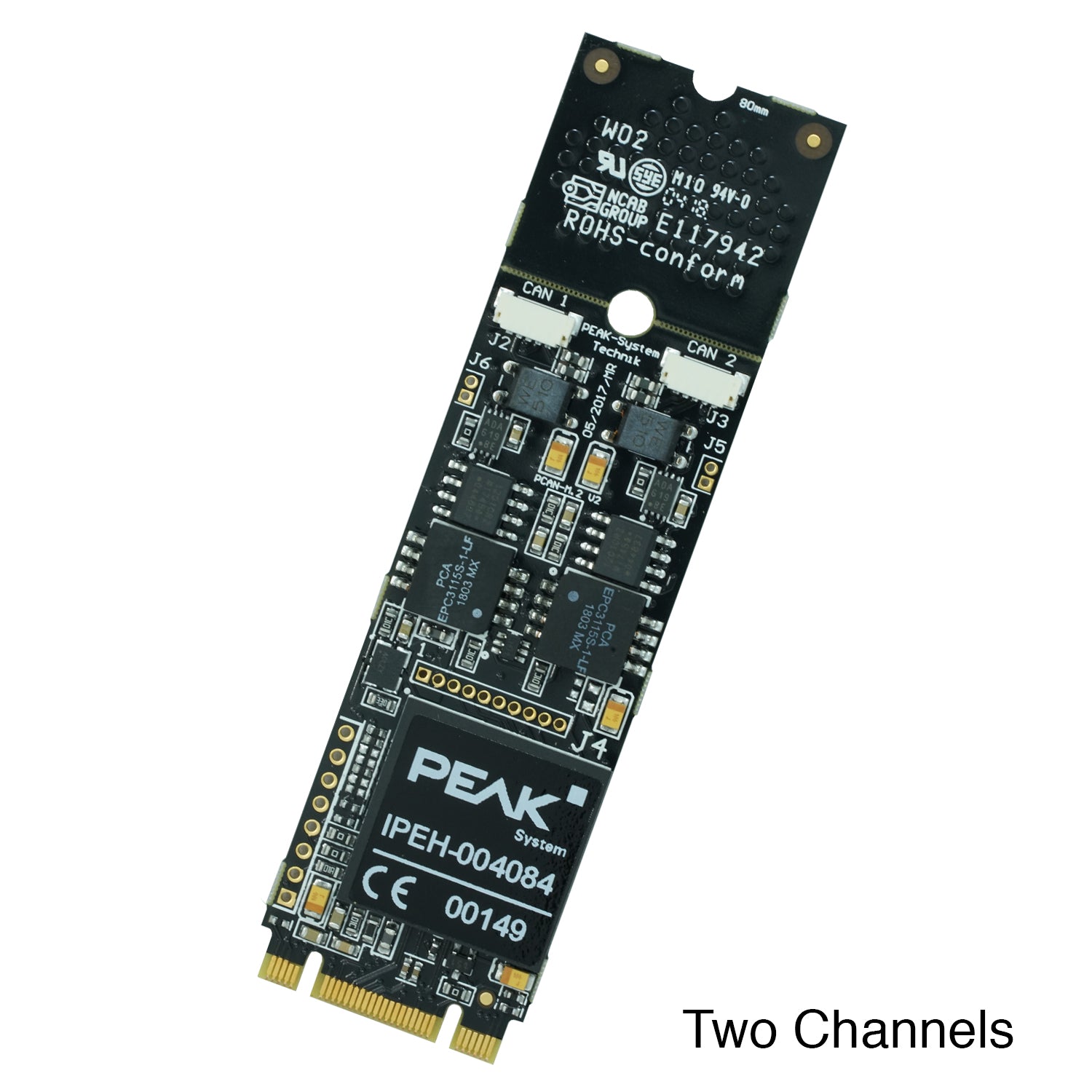 PCAN-M.2 - CAN & CAN FD Interface for M.2 (PCIe) - 1 Channel