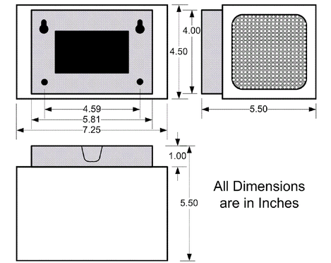 SPKR-IP11-BD-P - Hallway BiDirectional IP Speaker - IP7 – Grid Connect