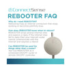 Another promotional image stating the following: The rebooter fixes unstable or slow internet; It knows when to reboot based on pings to various websites; The rebooter can also be used as an on/off cycler