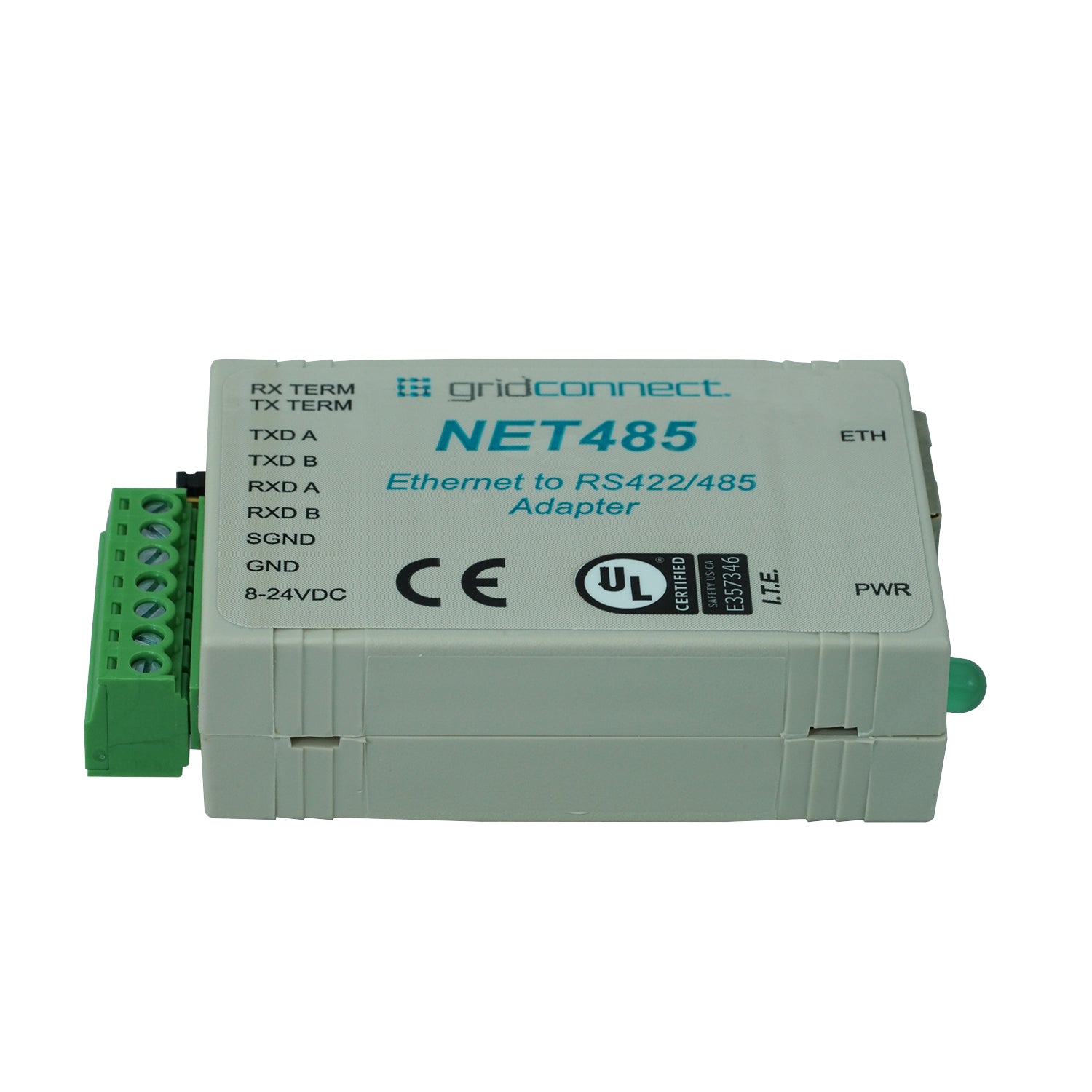 RS485 Ethernet Adapter - NET485 - No mount - No Encryption – Grid