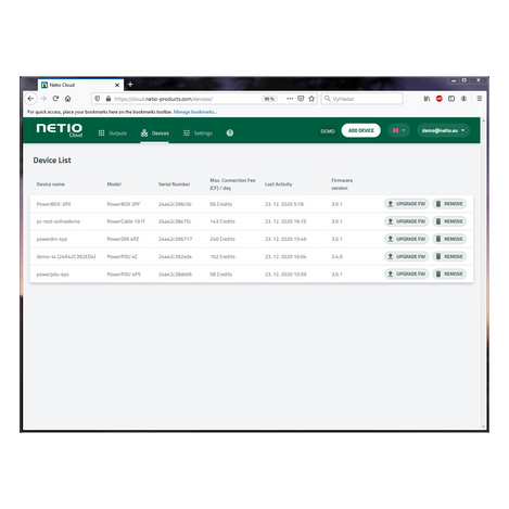 NETIO PowerCable 101S - Wi-Fi Remote Power Switch - IEC320 Plug & Socket