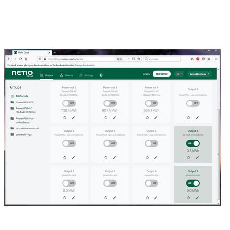 NETIO PowerCable 101S - Wi-Fi Remote Power Switch - IEC320 Plug & Socket