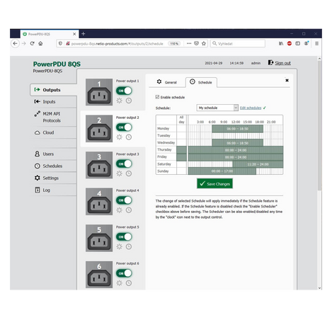 Netio PowerPDU 8QS, 8x IEC-320 C13 switched and metered PDU