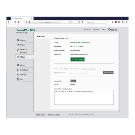 Netio PowerPDU 8QS, 8x IEC-320 C13 switched and metered PDU