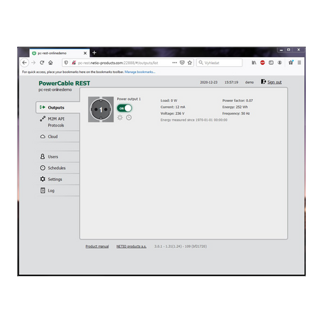 NETIO PowerCable 101S - Wi-Fi Remote Power Switch - IEC320 Plug & Socket