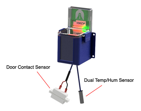 Wireless Dual Temperature & Humidity Sensor with Door Contact - Base ...
