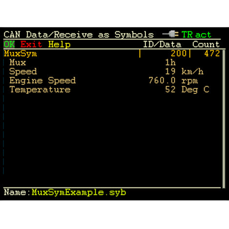 PCAN Diag 2 - Handheld Diagnostic Tool Screen Shot