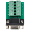 RS232 Breakout - DB9 Female to Terminal Block Adapter Top