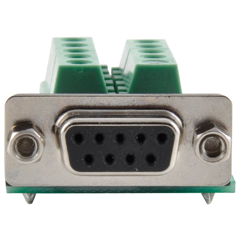 RS232 Breakout - DB9 Female to Terminal Block Adapter Serial