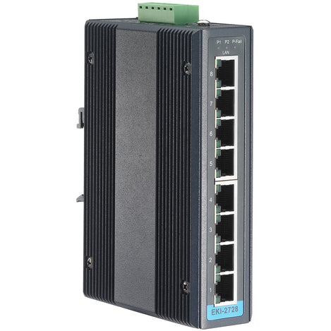 8 Port Industrial Gigabit Switch Side
