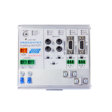 ProfiHub B2FOR+ - Fiber Optic Ring with RS485 Redundancy